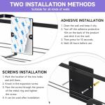 Wall-Mounted Metal Glove Holder for Easy Access