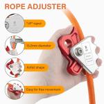 8ft Steel Wire Core Arborist Climbing Lanyard Kit