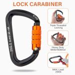 8ft Steel Wire Core Arborist Climbing Lanyard Kit