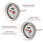 KT THERMO Extra Large Meat Thermometer, 2.5-inch Dial