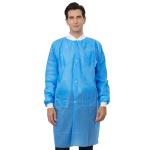 Blue Disposable Lab Coats Pack of 10 - Adult
