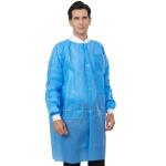 Blue Disposable Lab Coats Pack of 10 - Adult