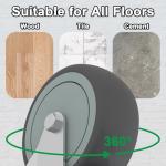 AAGUT 4" Swivel Brake Stem Casters - Set of 4