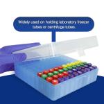 100 Well Lockable Microtube Storage Box - Blue