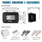 Digital LCD Hour Meter for Equipment and Machinery