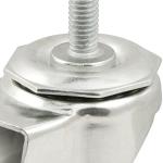 TPR Swivel Plate Caster with Brake, 110-lb Capacity