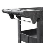 Heavy Duty 3-Tier Rolling Utility Cart with Wheels