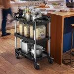 YITAHOME 350LBS 3-Tier Folding Utility Cart