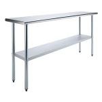 AmGood 18" x 72" Stainless Steel Prep Table