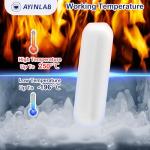 8-Pack PTFE Magnetic Stir Bars Set for Lab