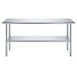 AmGood 18" x 72" Stainless Steel Prep Table