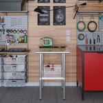 Stainless Steel Work Table with Undershelf, 24" x 24