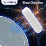 8-Pack PTFE Magnetic Stir Bars Set for Lab