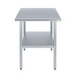 30" Stainless Steel Work Table | NSF Certified