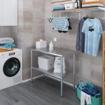 Jefferson 24" x 48" Stainless Steel Table with Shelf