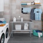 Jefferson 24" x 48" Stainless Steel Table with Shelf