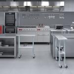 Stainless Steel Work Table with Wheels & Casters