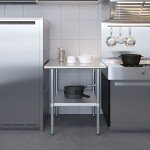 30" Stainless Steel Work Table | NSF Certified
