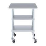 Stainless Steel Utility Work Table with Wheels
