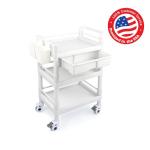 3-Tier Heavy Duty Medical Mobile Trolley Cart