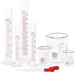 Glass Graduated Cylinder and Beaker Set with Droppers