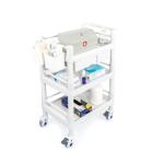 3-Tier Heavy Duty Medical Mobile Trolley Cart