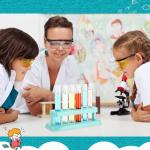 Copkim 2 Sets Clear Test Tubes with Rack