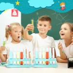 Copkim 2 Sets Clear Test Tubes with Rack