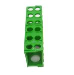 Green 4-Way Plastic Test Tube Rack