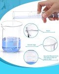 18-Piece Lab Glassware Set with Beakers and Flasks
