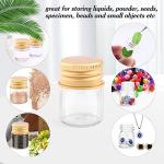 50 Mini 5ml Clear Glass Vials with Caps