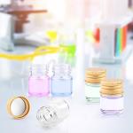 50 Mini 5ml Clear Glass Vials with Caps