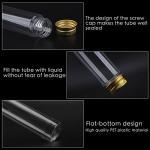 Clear Plastic Test Tubes with Caps - 36 Pack