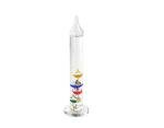 Galileo 7-Inch Glass Thermometer with Colorful Spheres