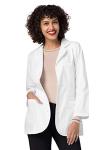 Adar Women's 30" Princess Cut Lab Coat - White