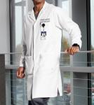 Custom Embroidered Men's Lab Coat - 42 Inch