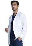 Cherokee Men's Button-Front Lab Coat, White