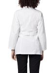 Adar Women's 30" Princess Cut Lab Coat - White
