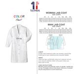 Custom Embroidered Men's Lab Coat - 42 Inch