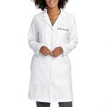 Custom Embroidered Women's Lab Coat with Pockets