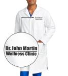 Custom Embroidered Men's Lab Coat - 42 Inch