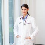 Custom Embroidered Women's Lab Coat with Pockets