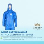 Blue Disposable Coveralls 5 Pack - Fire Retardant