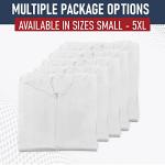 Disposable Hazmat Suits - 5 Pack, Extra Large