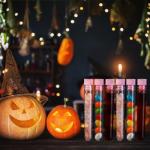 100 Clear Plastic Test Tubes with Caps - 100mm