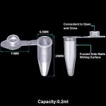 1000 Pcs 0.2ml Graduated Microcentrifuge Tubes