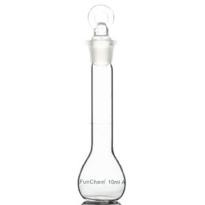 FunChem 10 ml Glass Volumetric Flask, Borosilicate