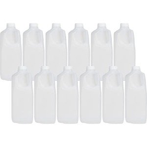 12 Pack of 64 oz Half Gallon Bottles