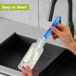 Moretoes 128 Pack 8oz Clear Juice Bottles with Caps