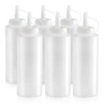 Star Foodservice 12 oz Clear Squeeze Bottles - 6 Pack